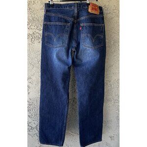 Vtg 2003 Levi's 501 Jeans Men 32X34 Blue Denim Button Fly American Workwear Y2K